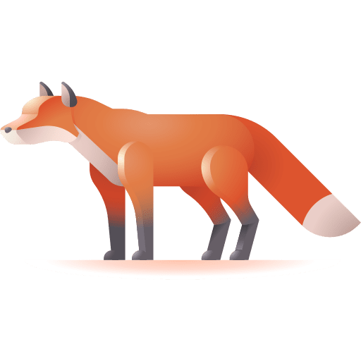 Fox animals zoo wild life icon