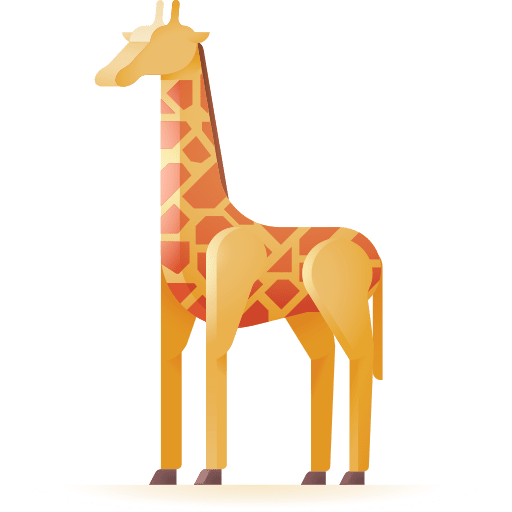 Giraffe zoo animal kingdom wild life icon