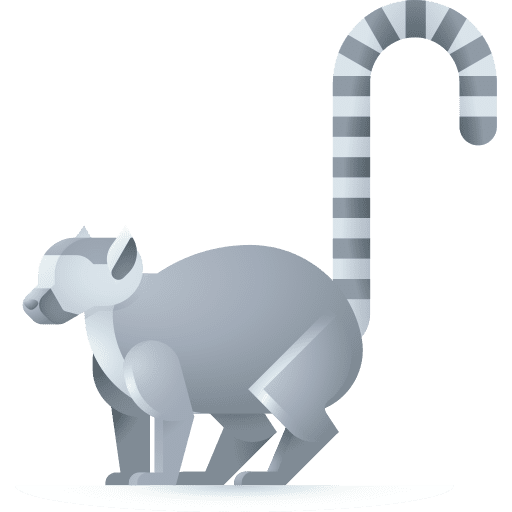 Lemur animals wild life zoo icon Lemur animals wild life zoo icon