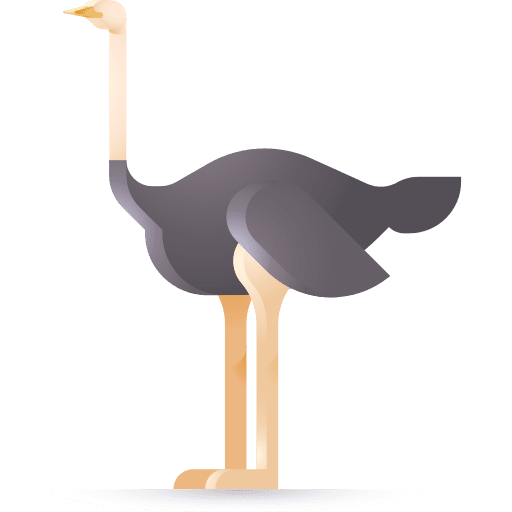 Ostrich zoo animals wild life icon Ostrich zoo animals wild life icon