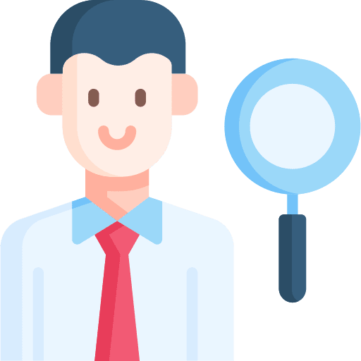 Candidate search candidate caucasian icon