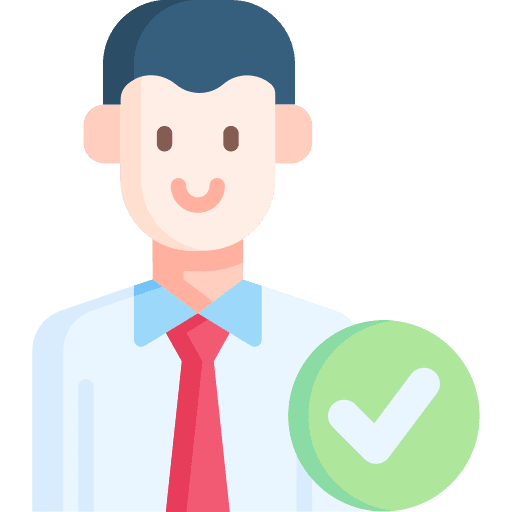 Hire credibility check hired icon