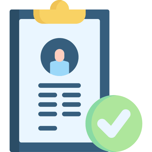 Hire curriculum vitae selected approved icon