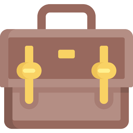 Briefcase travel suitcase bag icon