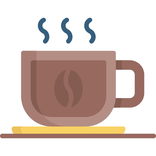 Coffee mug drinks restaurant coffee mug icon