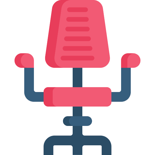 Desk chair sitting furniture livingroom icon