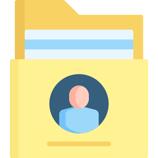 Folder worker files and folders applicant icon