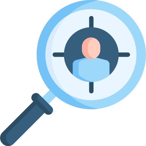 Headhunting aim headhunting talent search icon