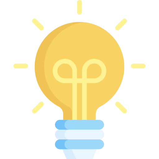 Idea conclusion objective technology icon