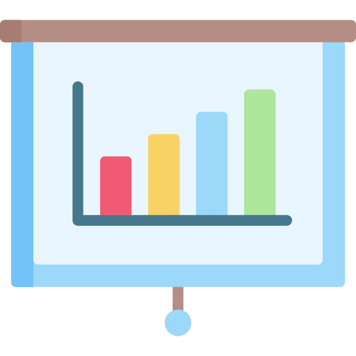 Presentation presentation stats statistics icon
