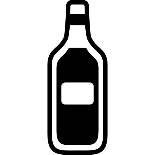 Wine bottle beverage drinks food icon