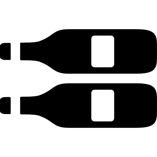 Wine bottles drinking food beverage icon