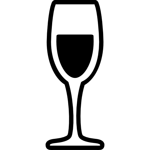 Glass of wine drink beverage wine icon