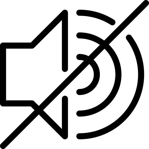 Mute audio multimedia option sound icon