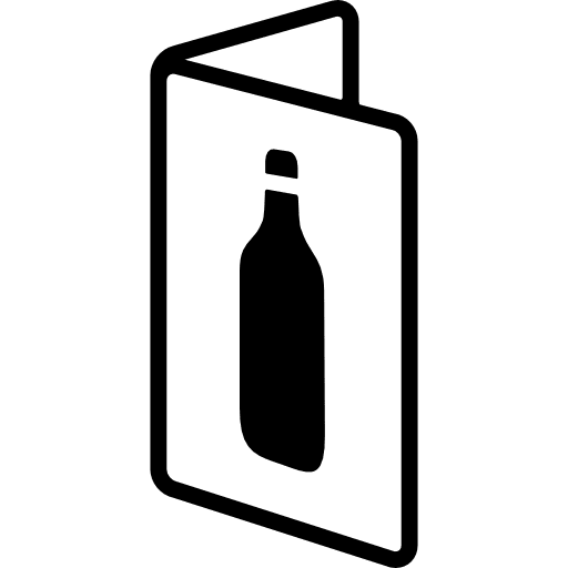 Wine list list bottle menu icon Wine list list bottle menu icon