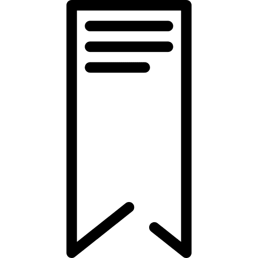 Bookmark ribbon mark interface icon Bookmark ribbon mark interface icon