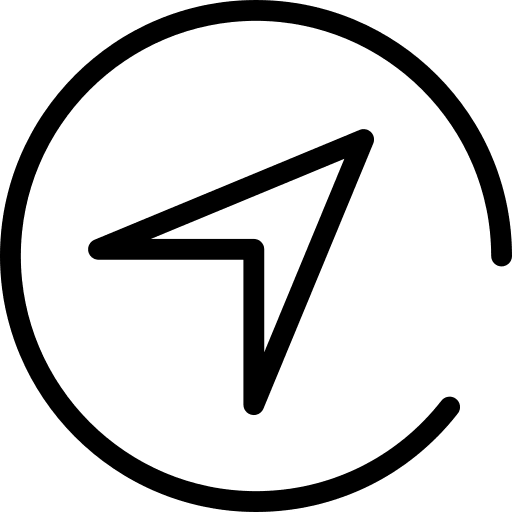 Compass circular orientation direction icon Compass circular orientation direction icon