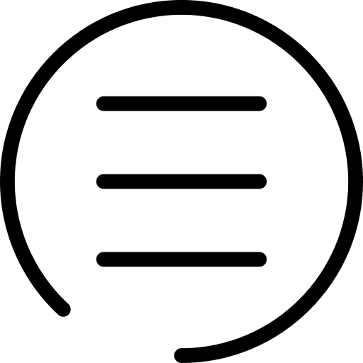 Circle open menu circle circular icon Circle open menu circle circular icon