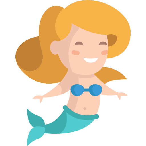 Mermaid folklore legend character icon
