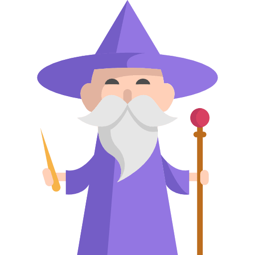 Wizard legend character wizard icon