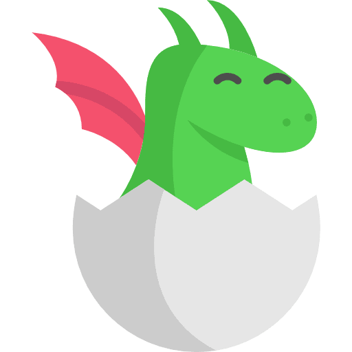 Dragon fantasy character fairy tale icon Dragon fantasy character fairy tale icon