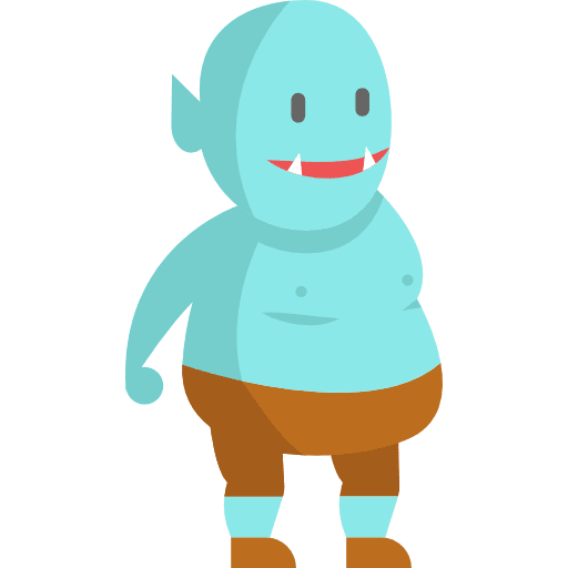 Goblin people legend fantasy icon Goblin people legend fantasy icon