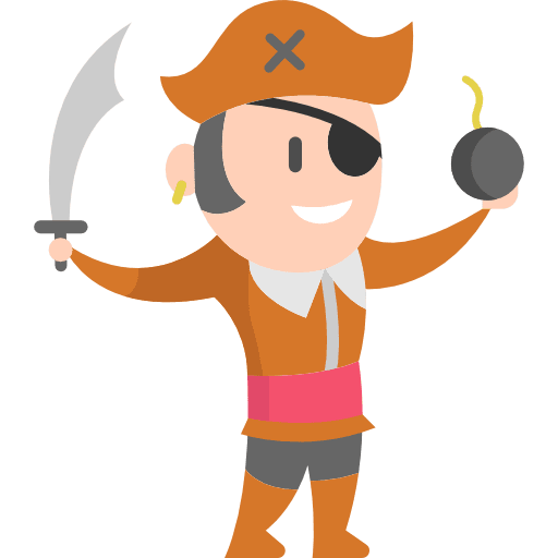 Pirate folklore pirate fairy tale icon Pirate folklore pirate fairy tale icon