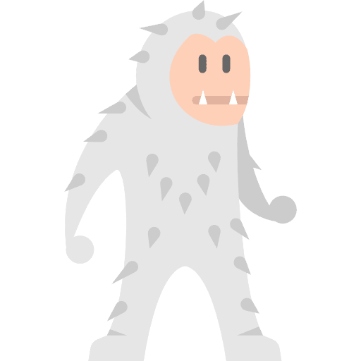 Yeti folklore legend fantasy icon