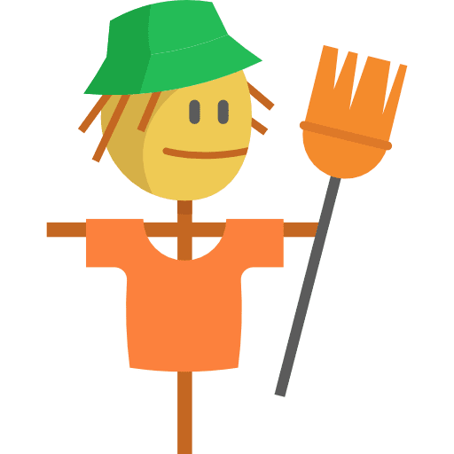 Scarecrow legend people halloween icon Scarecrow legend people halloween icon