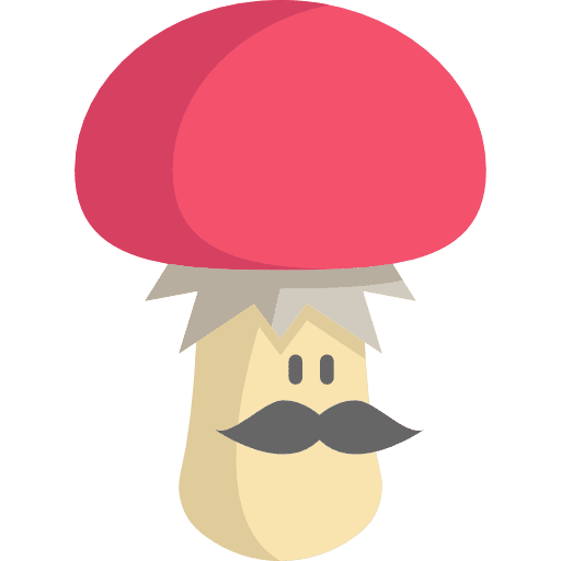Mushroom people fantasy fairy tale icon Mushroom people fantasy fairy tale icon