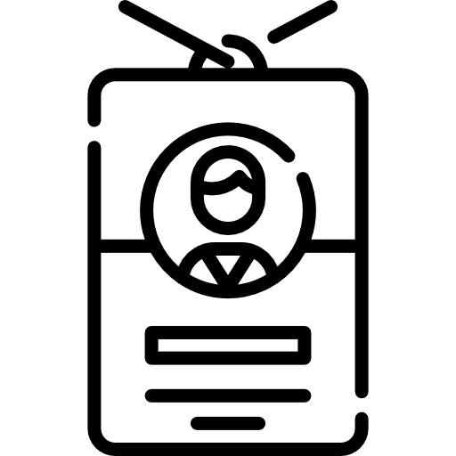 Id business and finance identity business icon Id business and finance identity business icon