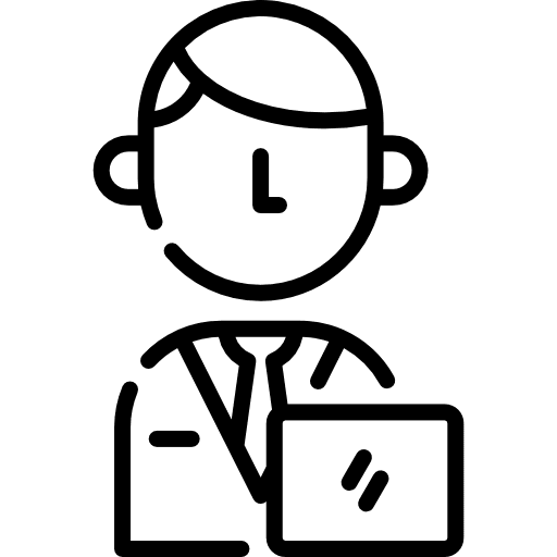 Manager head businessman worker icon Manager head businessman worker icon