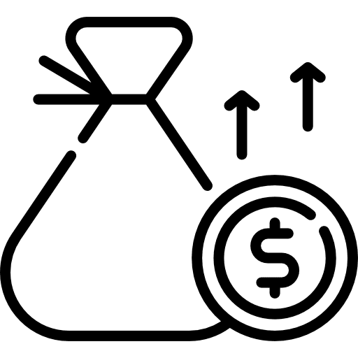 Profit up and down arrows finance profit icon Profit up and down arrows finance profit icon