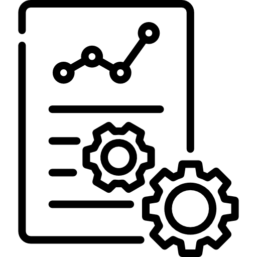 Settings planning gears worker icon Settings planning gears worker icon