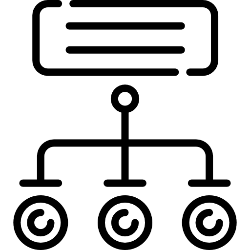 Structure hierarchical structure networking professions and jobs icon Structure hierarchical structure networking professions and jobs icon