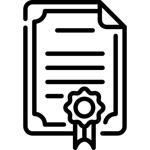 Certificate diploma ribbon business and finance icon Certificate diploma ribbon business and finance icon