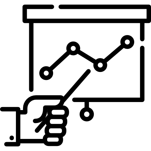 Presentation finances presentation statistics icon Presentation finances presentation statistics icon