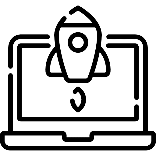 Startup monitor screen launch icon Startup monitor screen launch icon