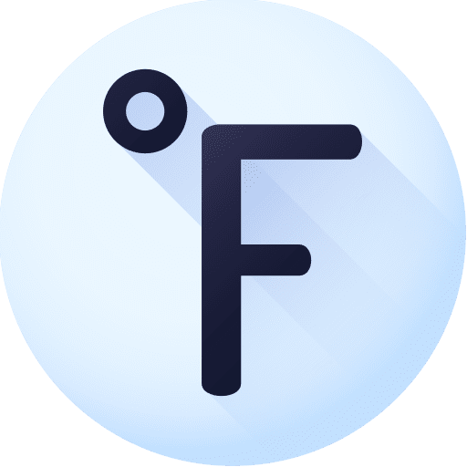 Fahrenheit degrees temperature sign icon Fahrenheit degrees temperature sign icon