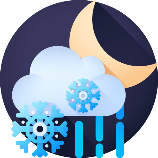 Sleet cloud rain night icon Sleet cloud rain night icon