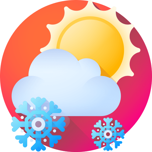 Snowing snow bad weather cloud icon