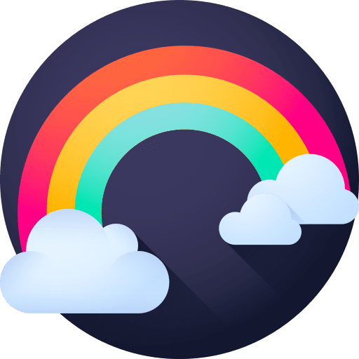 Rainbow weather rainbow nature icon Rainbow weather rainbow nature icon