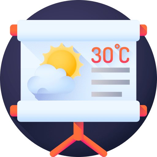 Weather report summer rain weather icon Weather report summer rain weather icon