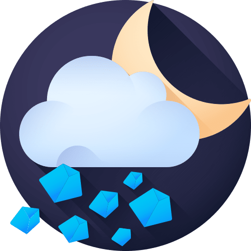 Hail half moon moon night icon Hail half moon moon night icon