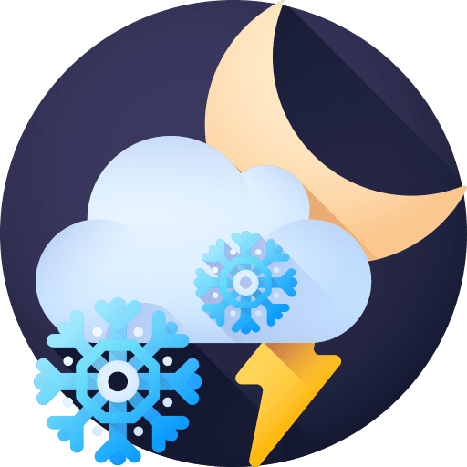 Snowstorm thunderbolt snow snowfall icon Snowstorm thunderbolt snow snowfall icon