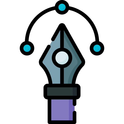 Curvature graphic design writing illustrator icon