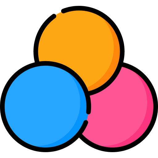 Rgb art and design rgb color scheme icon