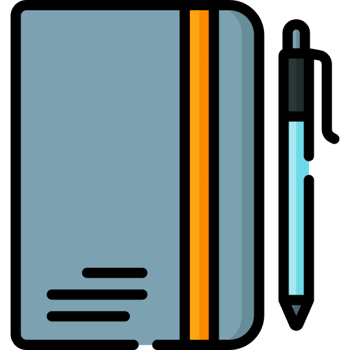 Sketchbook notebook files and folders drawing icon