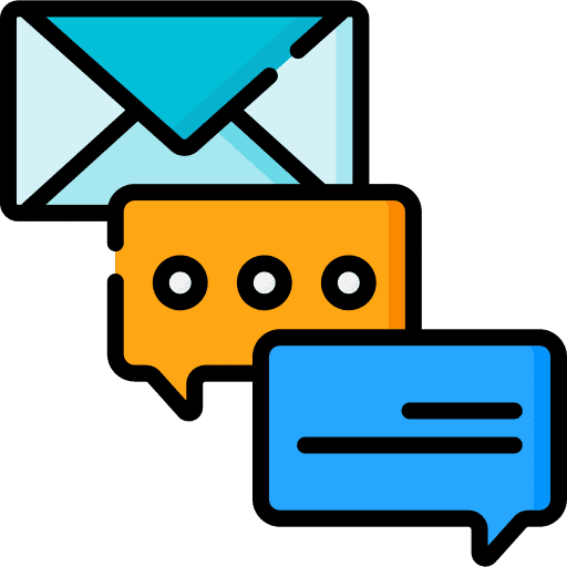 Revision revision chat bubble envelope icon