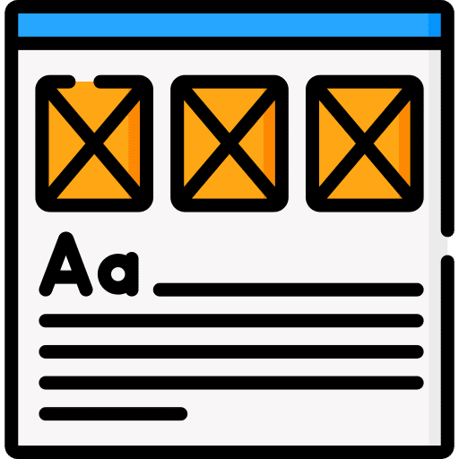 Wireframe marketing wireframe sketch icon